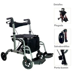 andador rollator y silla de ruedas LUX