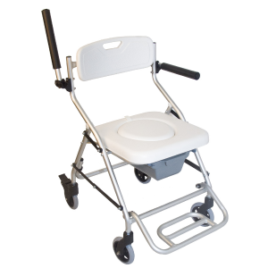 SILLA DE DUCHA Y WC PLEGABLE CON RUEDAS ERCINA