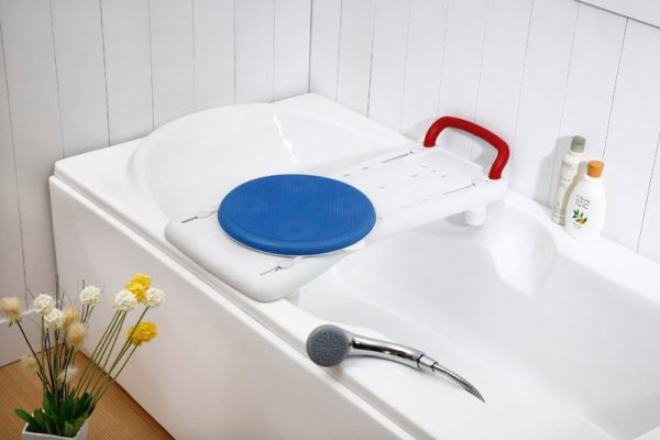 tabla de bañera con asiento giratorio